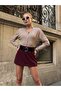 Women's Belted Shorts Skirt - 2