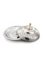 45 CM Tahani Collection Stainless Steel Koozy Tray Silver & Gold - 3