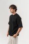 Mach Double Face Fabric Crew Neck Oversize T-Shirt - 4