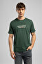 Ansel Men's Regular Fit 100% Cotton Printed Crew Neck T-Shirt Green - 2