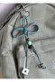 Luck and Abundance Keychain - Natural Pyrite and Star Stone Paracord Bag Charm (Medium Size) - 4