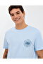 M Regular T-Shirt Men's Blue Tshirt S2610119-0721 - 5