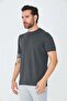 Anthracite Crew Neck Basic T-Shirt - 2