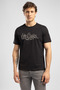 Black Men's Regular Fit T-Shirt 262 Lcm 242005 Drawos Black - 2