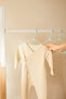 9-Piece Mint Color Fabric Covered Metal Baby Clothes Hanger, Clothes Hanger 19.5X30X0.3 - 2