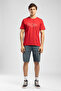 Drawos Men's Regular Fit 100% Cotton Basic Crew Neck T-Shirt Red