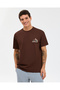 M Graphic Tee T-Shirt Men's Brown Tshirt S2610059-2210