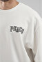 Tren Biz Peace Detailed Double Face Oversize T-Shirt - 4
