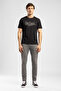 Black Men's Regular Fit T-Shirt 262 Lcm 242005 Drawos Black