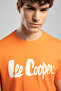 Londonlogo Men's Regular Fit 100% Cotton Printed Crew Neck T-Shirt Orange - 5