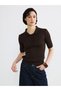 Vizyon New Season Polo Neck Self Patterned Women's Knitwear Sweater