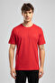 Logos Men's Regular Fit 100% Cotton Printed Crew Neck T-Shirt Red - 2