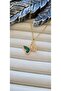 316L Stainless Steel Zircon Stone Butterfly Necklace - 2