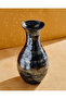 Smoke Mosaic Glass Vase L 35H x 16D Cm