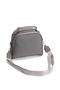 Women's Gray Daily Hand and Shoulder Bag with Gold Detail - 5