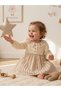 Ruffled Striped Baby Girl Muslin Dress