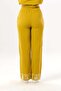 Nirvana Elastic Waist Muslin Embroidered Trousers with Double Side Pockets Oil Green Ygysl - 2
