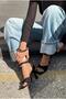 Arnel Black Suede Women's Heeled Sandals - 3