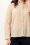 Long Sleeve Voile Avşar Summer Shirt Mink Vzn - 3