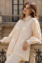Stone Detailed Scallop Shirt A7016 Cream - 2