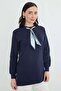 Fullamodest Scarf Detailed Crew Neck Tunic