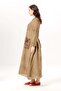 Long Sleeve Sultan Single Pocket Summer Long Poplin Dress Earth Tprk - 5