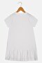 Kids Girl Graphic Print Dress, White - 3