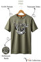 Nature Themed 100% Cotton Unisex Regular Fit T-Shirt with Wolf and Dog Figures