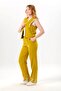 Sleeveless Nirvana Embroidered Summer Muslin Vest Oil Green Ygysl - 5