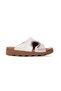 Mimosa Women's Genuine Leather Anthracite Buckle Detailed Slippers B4537