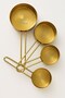 Set of 4 Metal Handle Gold Touch Premium Measuring Spoons Large - 2