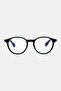 Women WRS7540S Round Reading Glass, Black