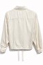 4888 women's satin lace-up placket shirt stone - 3