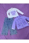 Girl's Lilac Seasonal 3-Piece Top and Bottom Set - 4