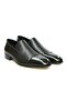 Black Color Laceless Genuine Leather Leather Sole Men's Shoes