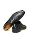 Black Color Lace-Up Genuine Leather Leather Sole Men's Shoes - 2