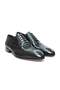Green Color Lace-Up Genuine Leather Leather Sole Men's Shoes