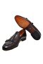 Brown Laceless Genuine Leather Men's Shoes - 3