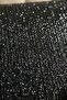 Black Sparkling Women's Evening Dress Bag with Chain Strap - 3