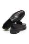 Black Color Laceless Genuine Leather Men's Shoes - 2