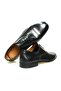 Black Color Lace-Up Genuine Leather Leather Sole Men's Shoes - 2