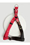 Dog Chest Harness Large Breed Adjustable Column Cord Red & Black - 4
