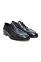 Black Color Lace-Up Genuine Leather Men's Shoes