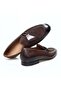 Brown Laceless Genuine Leather Suede Men's Shoes - 2