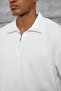 Men's T-Shirt Oysho Fabric Polo Yala White Oversize Polo Collar - 2