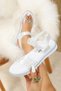 Velcro Flexible Sole Full Mid-Pedic Durable Wide Mold Girls' Sports Sandals Slippers - 4