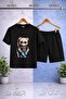 Children's Bear Style 11 No Printed Crew Neck T-Shirt - Shorts Set