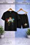 Kids' Game on Player Colorful Printed Crew Neck T-Shirt - Shorts Set