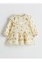 Floral Baby Girl Dress with Elastic Sleeves