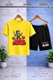 Kids' Alex Flame Torch Printed Crew Neck T-Shirt - Shorts Set